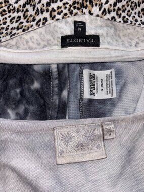 Women’s Medium Tops Bundle Lot Tie Dye Talbots PINK Anthropologie 4pc